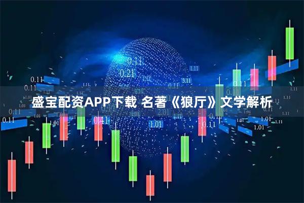 盛宝配资APP下载 名著《狼厅》文学解析